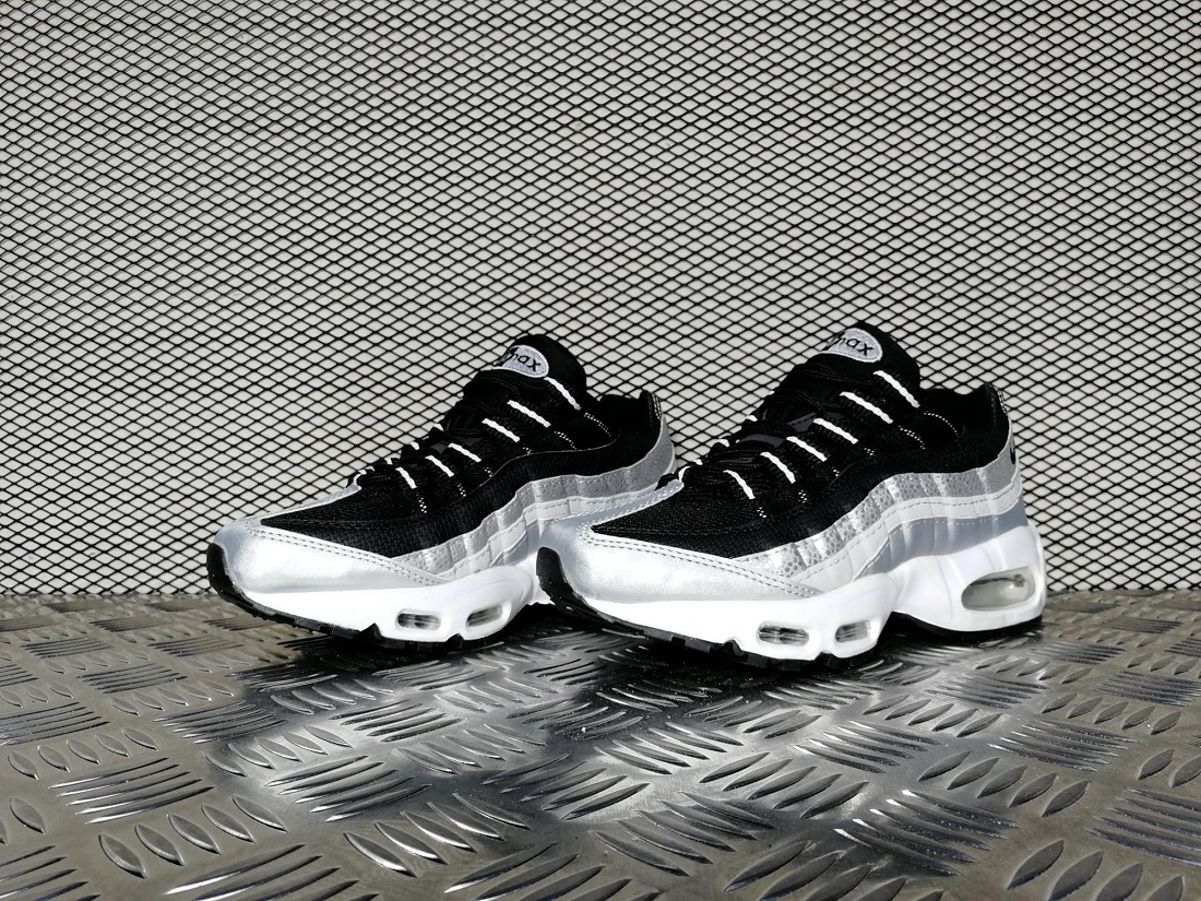 air max 95 silver black